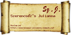 Szerencsés Julianna névjegykártya